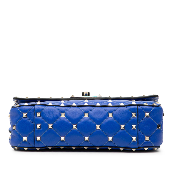 Pre-Loved Valentino Small Nappa Rockstud Spike Satchel - Picture 3 of 8